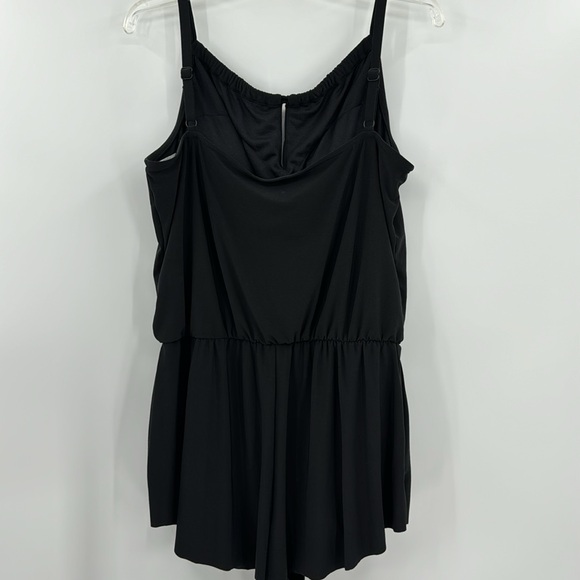 Aqua Green Women's Swim Romper with Pockets One Piece Swimsuit-NWOT-XL - Picture 5 of 6